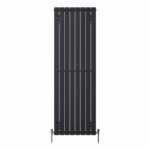 Black modern concord vertical radiator