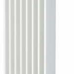 Side on image of Concord Slimline radiator in white