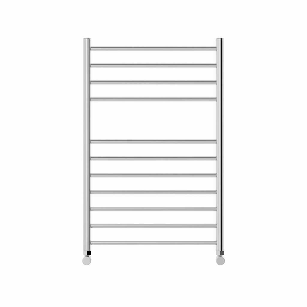 Brushed steel heated towel rail sale