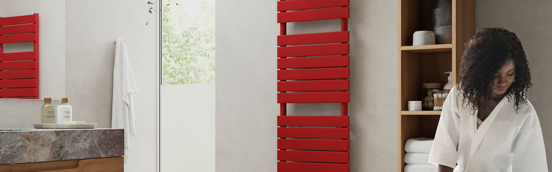 Concord Rail Carmine radiator in Red