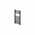 sideview of black towel rail